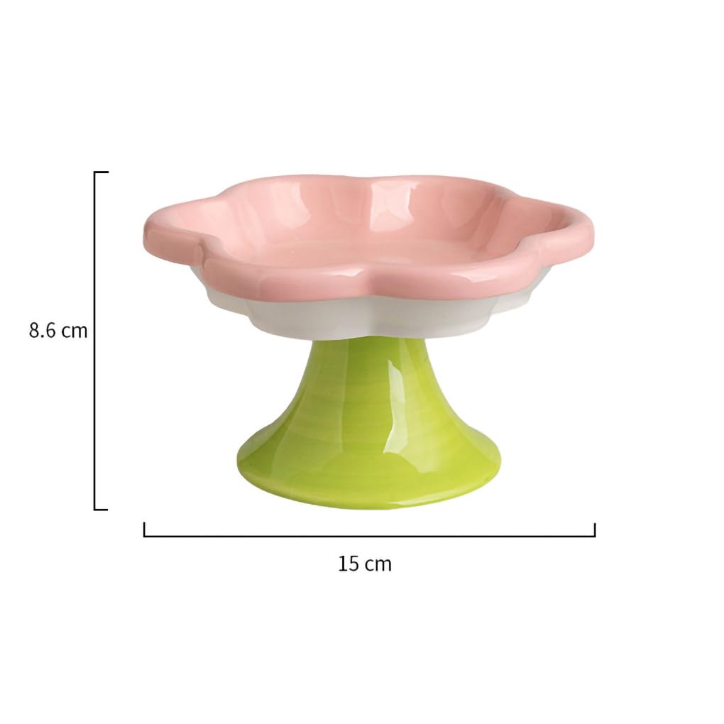 Elevated Ceramic Flower Bowl