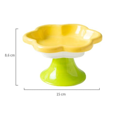 Elevated Ceramic Flower Bowl